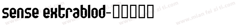 sense extrablod字体转换